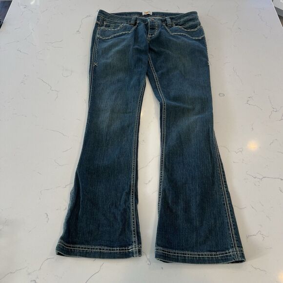Antik Denim Jeans Blackout Men’s Size 32 Blue  Selvedge Y2K Fringe Gothic - Picture 1 of 16